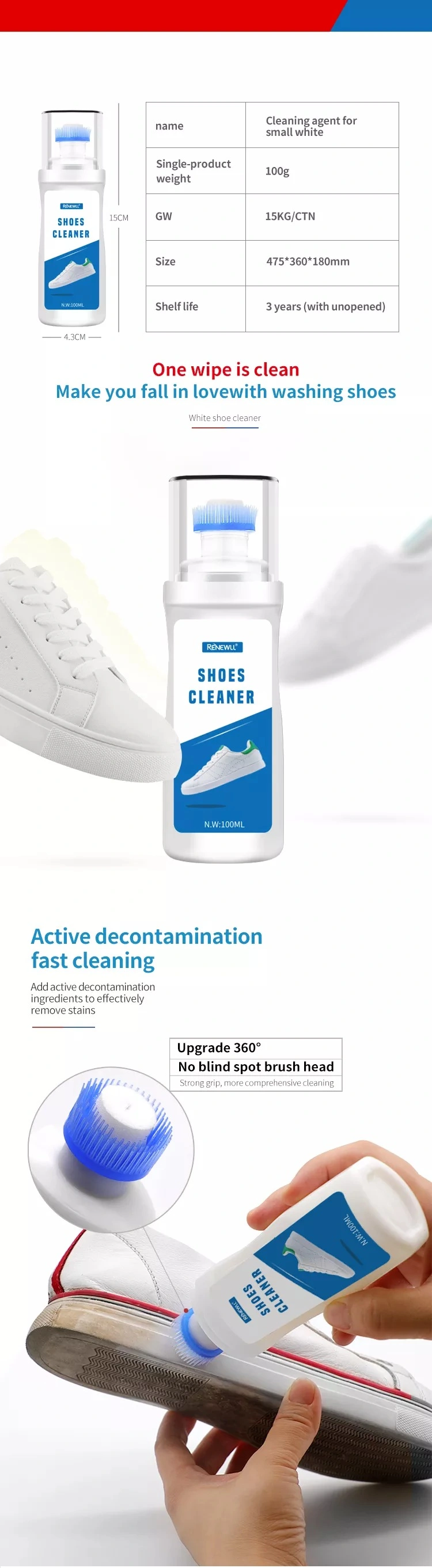 Shoe Cleaner Spray/Sneaker Shoe Cleaner Spray/Shoe Sole Cleaning