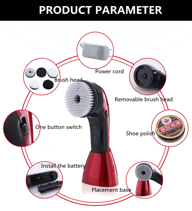 Hand-Held Electric Multi-Function Portable Shoe Shine Brush Shoes Polisher