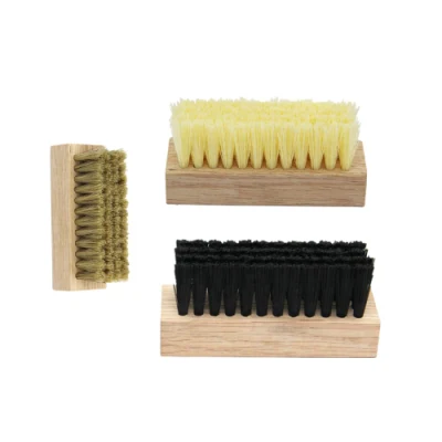 Cepillo de limpieza para suelas de zapatos duros de madera Cepillo mediano para cabello de PP