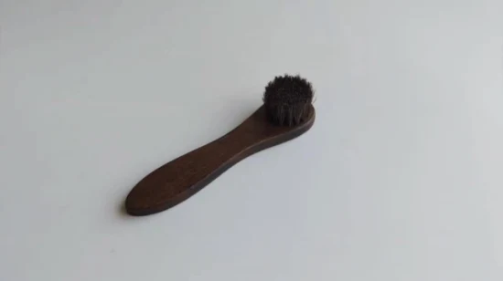 Cepillo para pulir zapatos de pelo de caballo con mango de madera largo