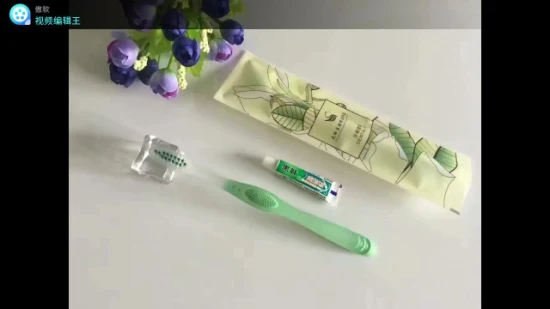 Kits dentales en caja con comodidades de hotel para habitación de hotel